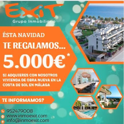 Regalamos 5.000€ al comprar con nosotros vivienda de Obra Nueva en Málaga